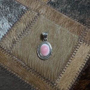 Elegant Pink Stone Pendant